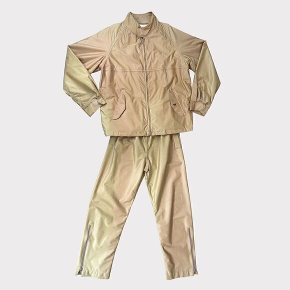Vintage Tourney Sportswear Gore-Tex Gold Jacket and‎ Pants Set Sz XXL/XL - Picture 1 of 12